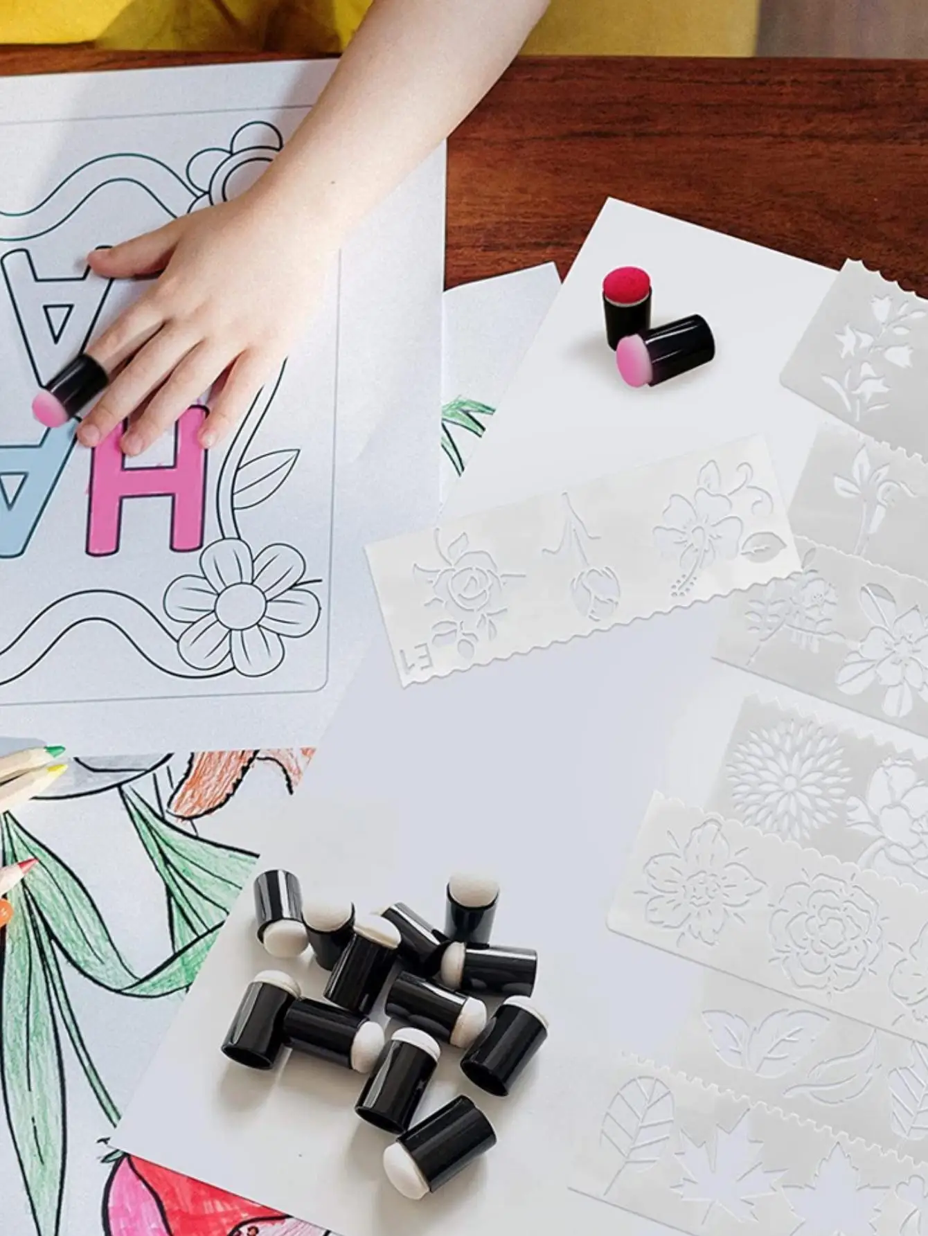 10pcs/set Sponge Paint Finger Dabber Set