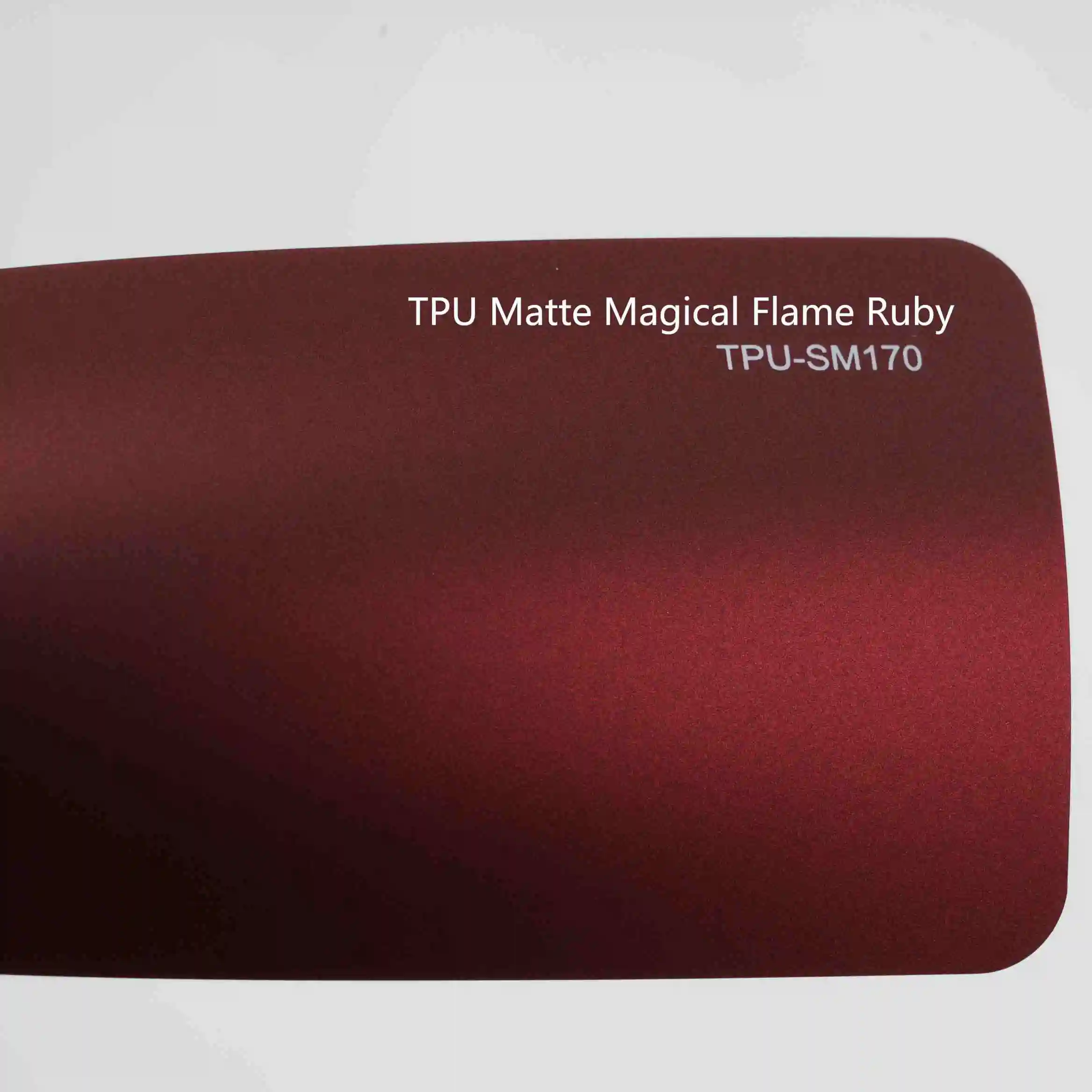 Dry Install TPU Color PPF Film Rolls Paint Protection Film Car Wrapping Film Color Change Foil TPU Matte Magical Flame Ruby