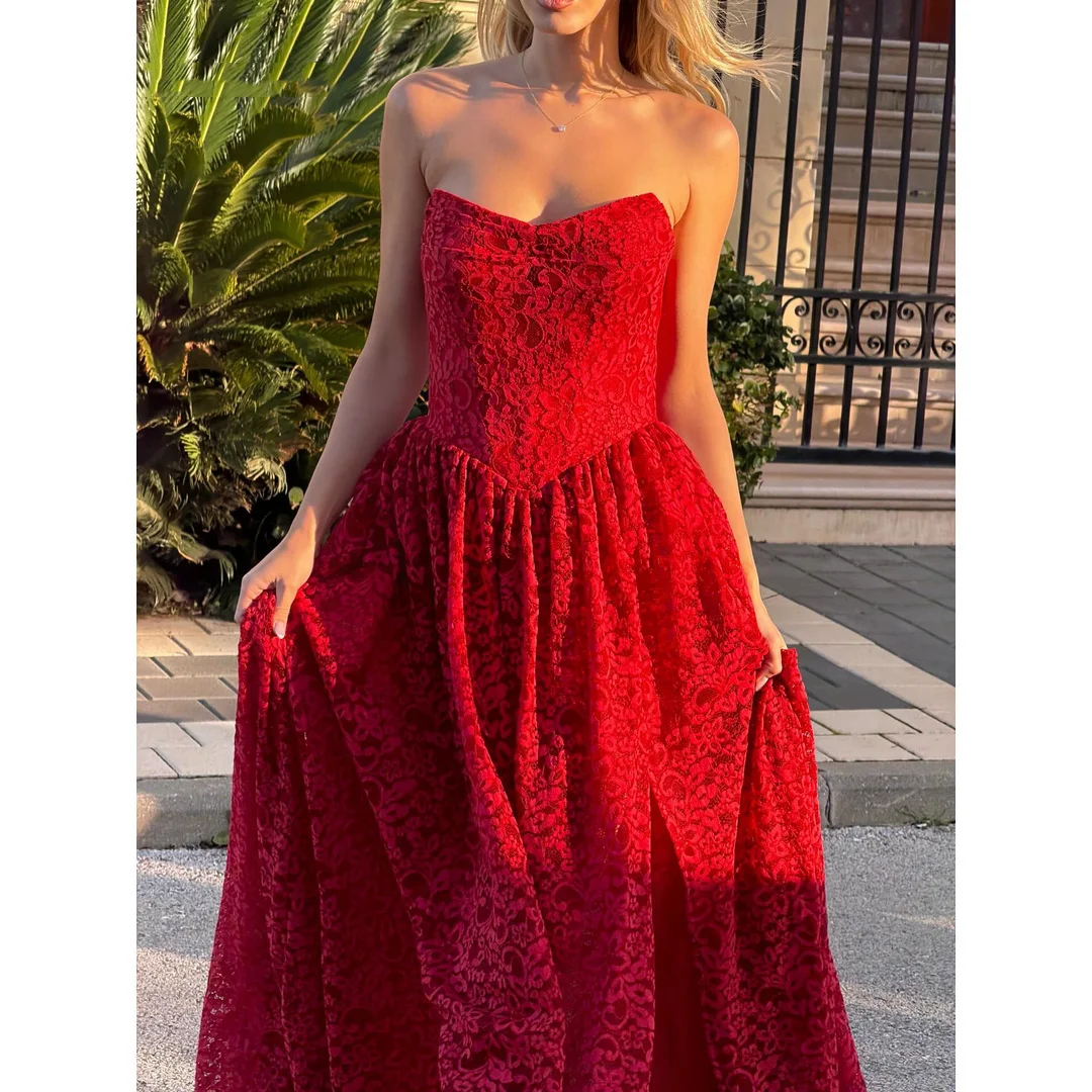 Color: Red 2026 Prom Dresses Luxury Evening Dress 2026 Line A Sleeveless Elegant Elegant Chic Dress With Cape Evening Party 2025