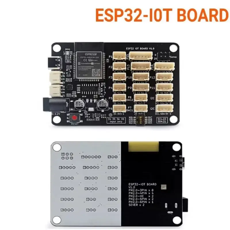 Carte de développement Esp32 avec deux moteurs, compatible Wifi sans fil 2.4G + Bluetooth, microcontrôleur d'apprentissage Iot