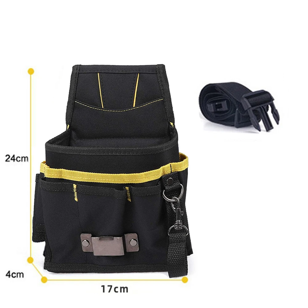 Imagem -02 - Eletricista Cintura Storage Tool Bolsa Kits de Belt Pouch Suporte com Bolsos Reparação Chaves Elétricas Jardim Tesoura Unhas Ferramenta 600d