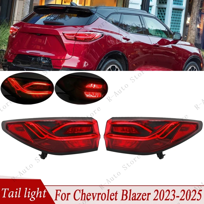 

Car LED Tail Light Assembly For Chevrolet Blazer 2023 2024 2025 Rear Brake Light Stop Parking Lamp Taillamp 87836075 86508679