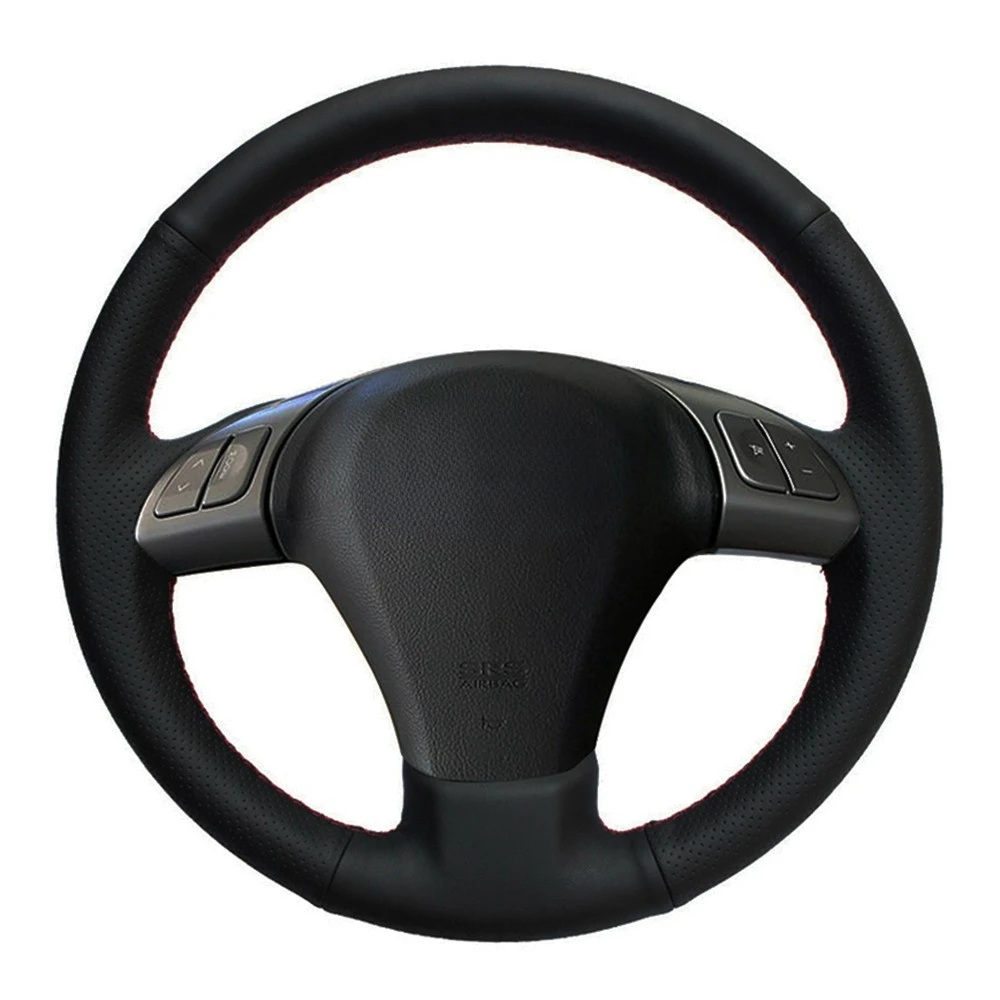 

Чехол рулевого колеса автомобиля черная искусственная кожа ручной работы для Subaru Tribeca 2007-2014 B9 Tribeca 2006-2007