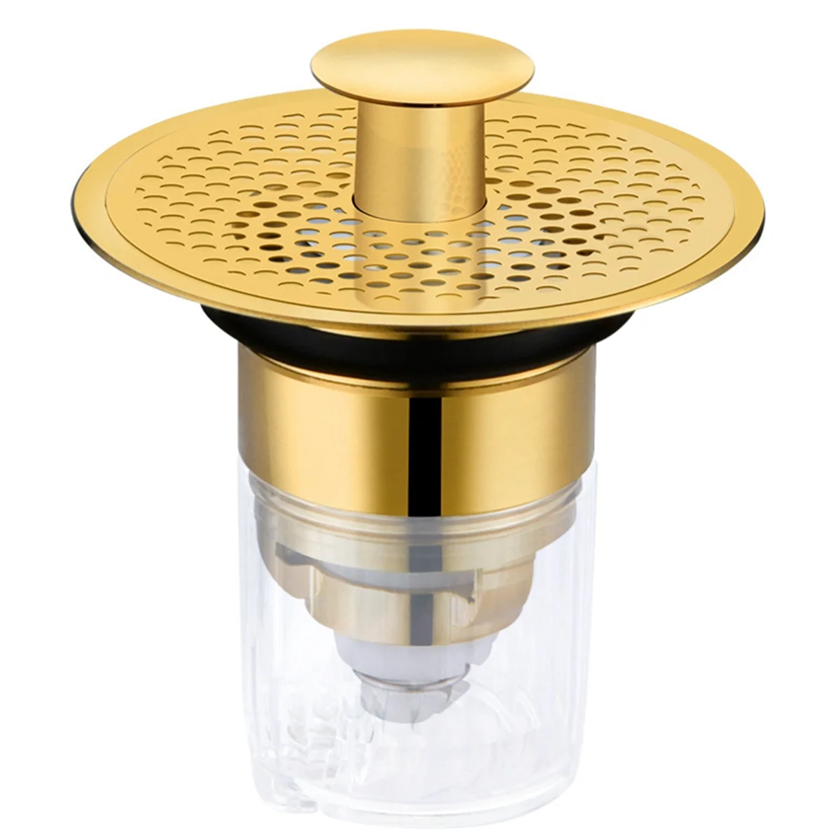 Sink Drain Stopper Floor Drain Filter Bathroom Wash Sink Basin -Up Core Drain Hair Anti-Blocking Strainer C