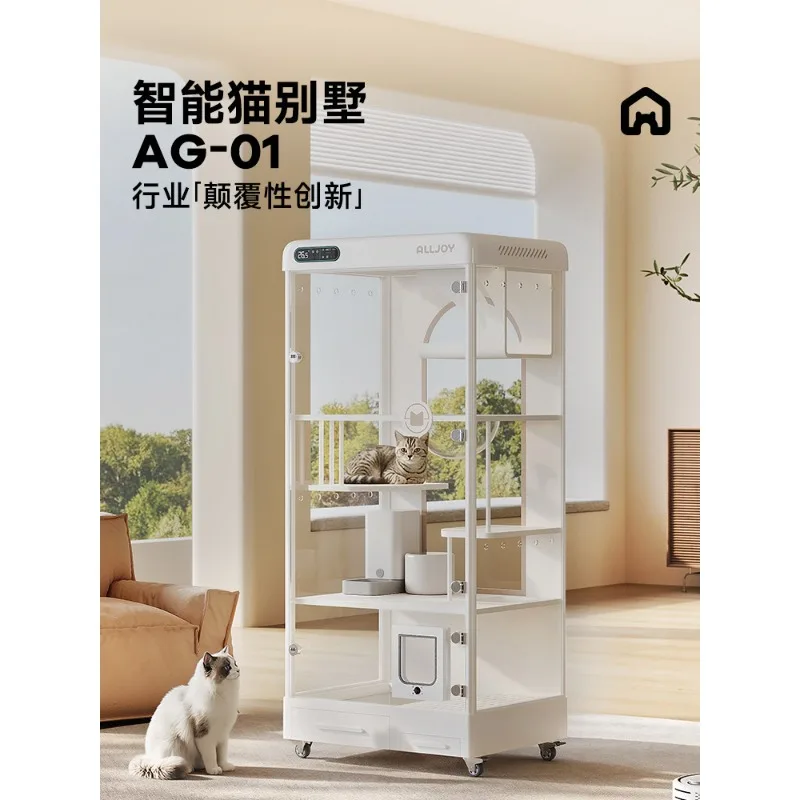 Smart villa fresh air deodorizing house thermostatic nest cage household indoor cabinet house cat house