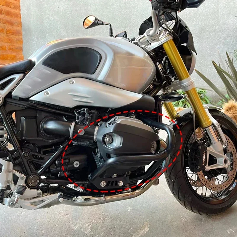Fit For BMW R Nine T R9T R NINET Racer Scrambler 2014-2022 Motorcycle Engine Refit Tank Protection Guard Crash Bars Frame Bumper