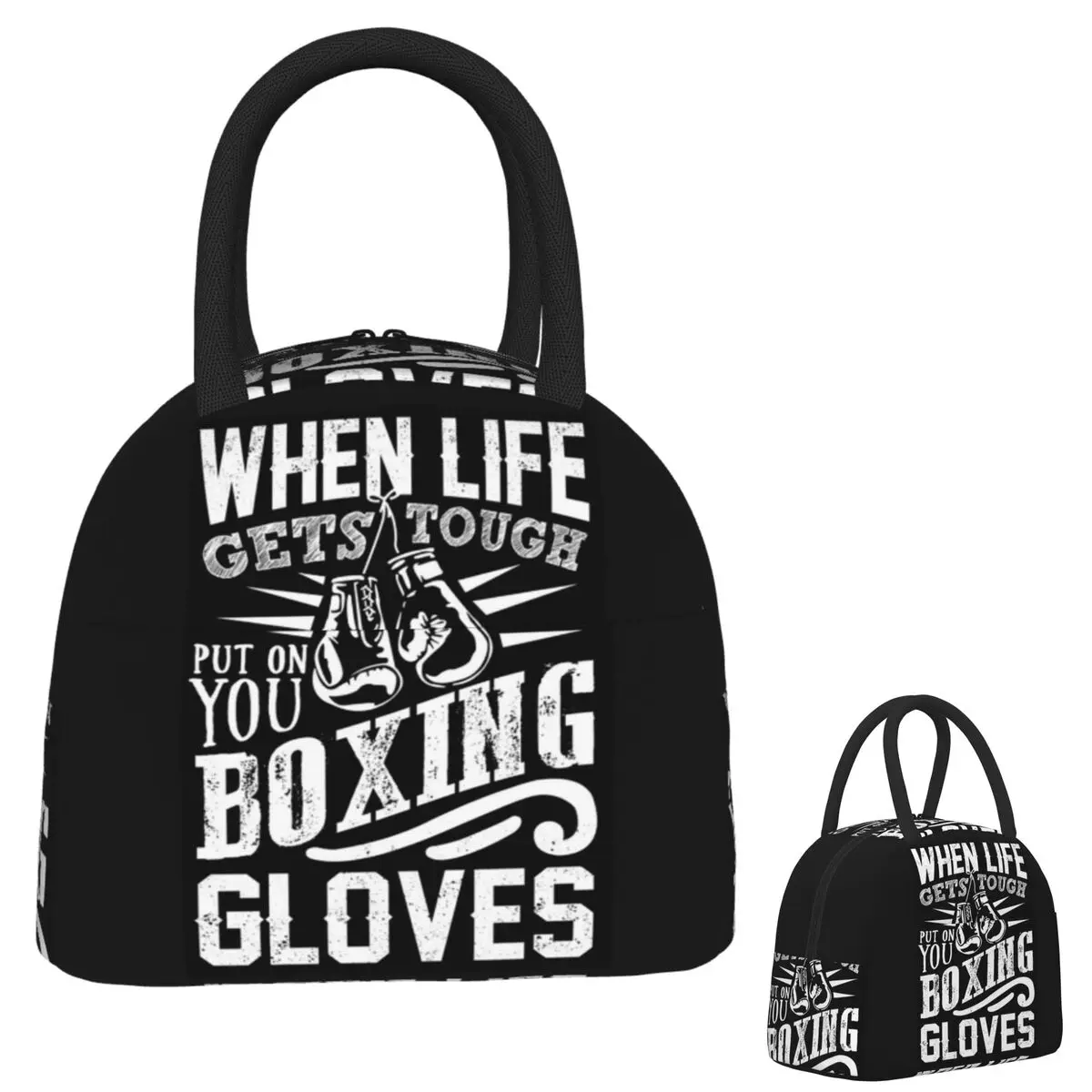 

Boxing Gloves Lunch Bags Insulated Bento Box Waterproof Lunch Tote Leakproof Picnic Bags Cooler Bag for Woman Kids Work