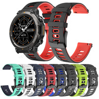 22MM Sports Silicone Watch Strap For Zeblaze Swim GPS Bracelets For Zeblaze Vibe 7 Pro Stratos 2 3 Btalk 2 Band Smartwatch Belt