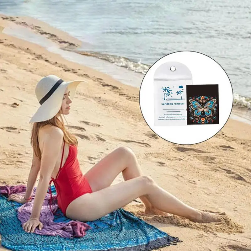 Środek do usuwania piasku z plaży, środek do czyszczenia kostiumów kąpielowych na wakacje, naturalny woreczek do usuwania piasku z plaży, bezwodny środek do czyszczenia stóp, kostiumów kąpielowych i zwierząt.