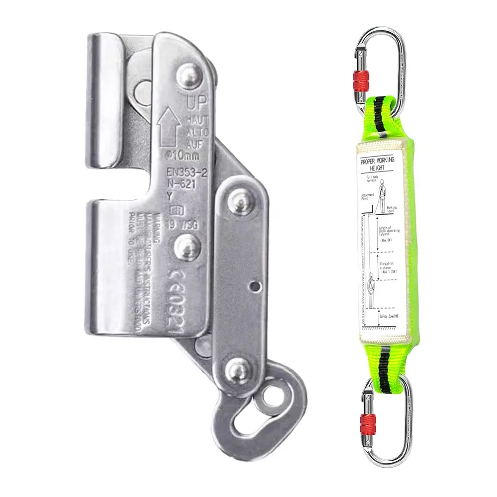 Fit for 10 mm Wire Electricity Architecture  Alloy Steel  Anti-Fall Self Locking Cable Wire Use Rope Grab