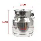 5.25 Gallon Jug Stainless Steel Jar Milk Can Milk Bottle with Lid Silicone Seal