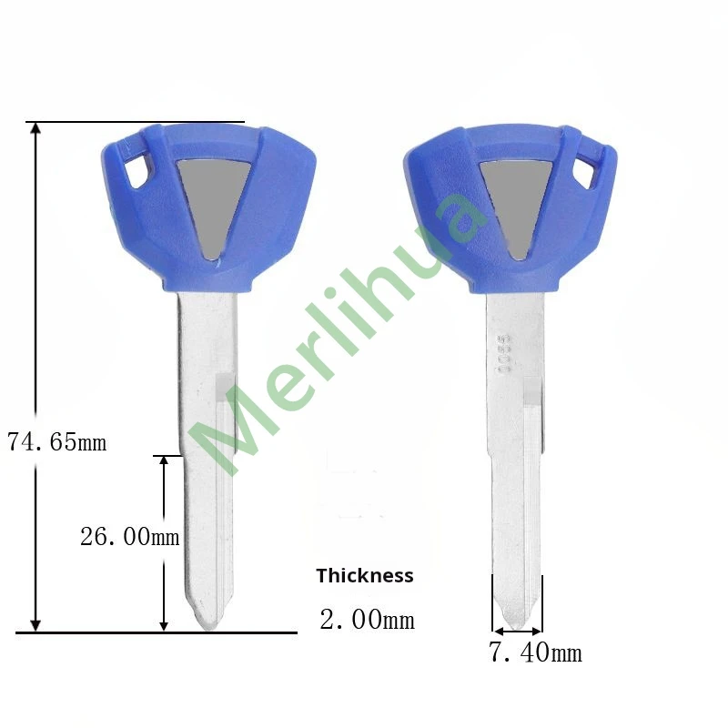مفتاح دراجة نارية، مناسب لـ: مفتاح دراجة نارية كاواساكي Ninja400 Ninja 650/Z800/Z900 جنين المفتاح (يمكن تثبيت الرقائق)