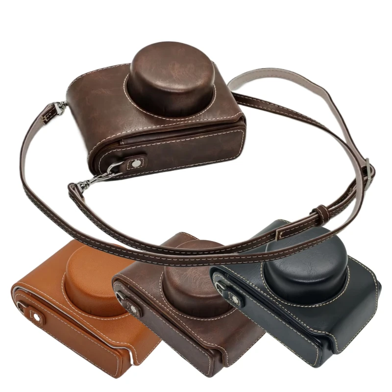PU Leather Camera Bag For Panasonic LUMIX DMC-LX100m2 Lx100 LX7 LX5 LX3 Protective Cover Case For Nikon J2 J3 10-30mm Lens