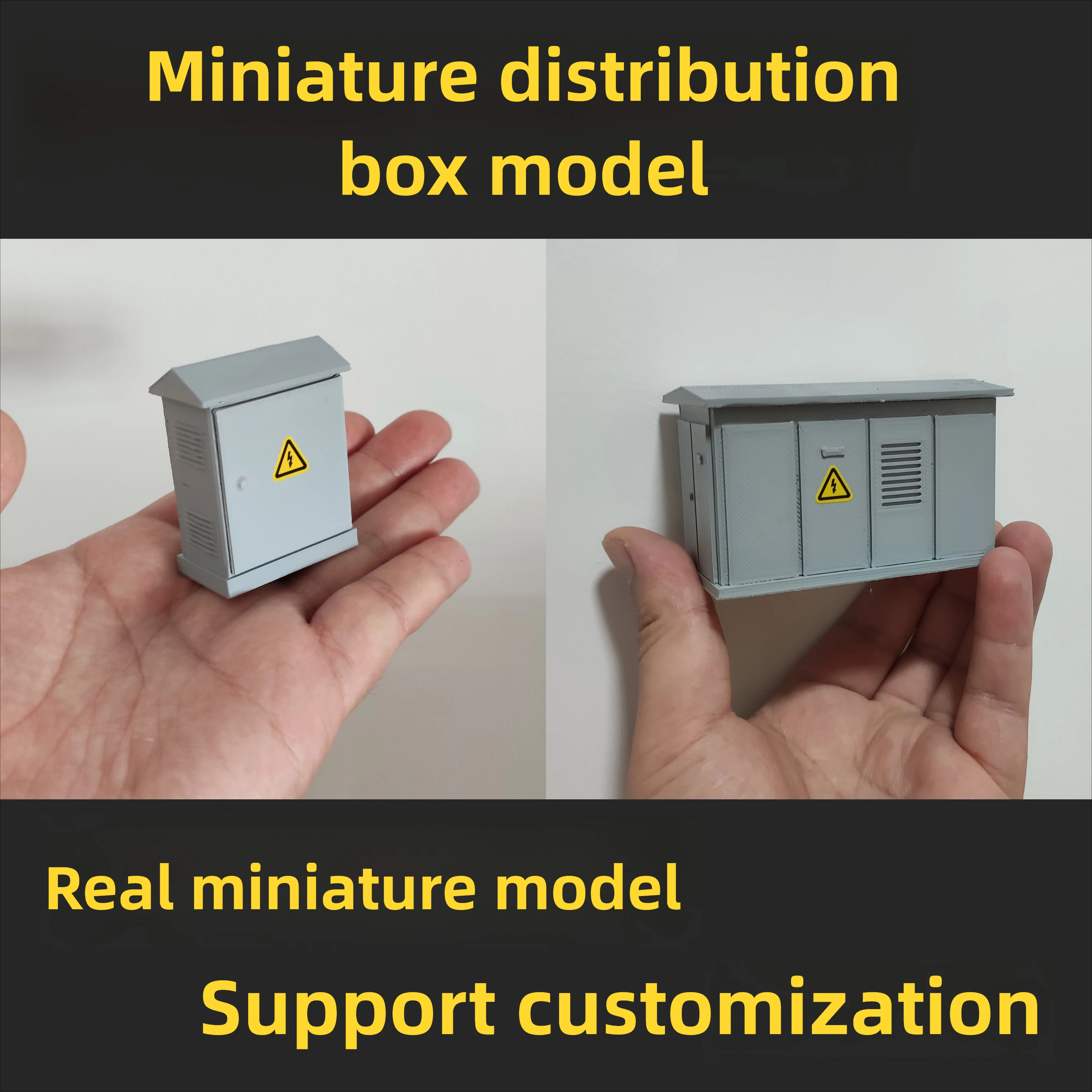 

Diorama Distribution Box Model Miniature Actual Substation Equipment Simulation City Street Garage Scaled-down Substation Model