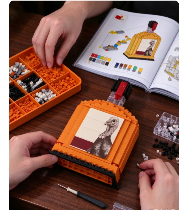 Simulation Wine Bottle Building Block Set - Liquor Bottle Decor, Creative Construction Toy & Ideal Gift for Home Display
