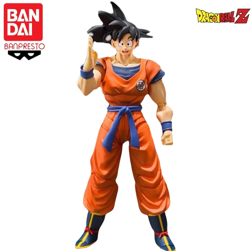 

In Stock Original Bandai S.h.figuarts Face Swap Toy Super Saiyan Goku Articulated Figure Anime Model Toy Gift