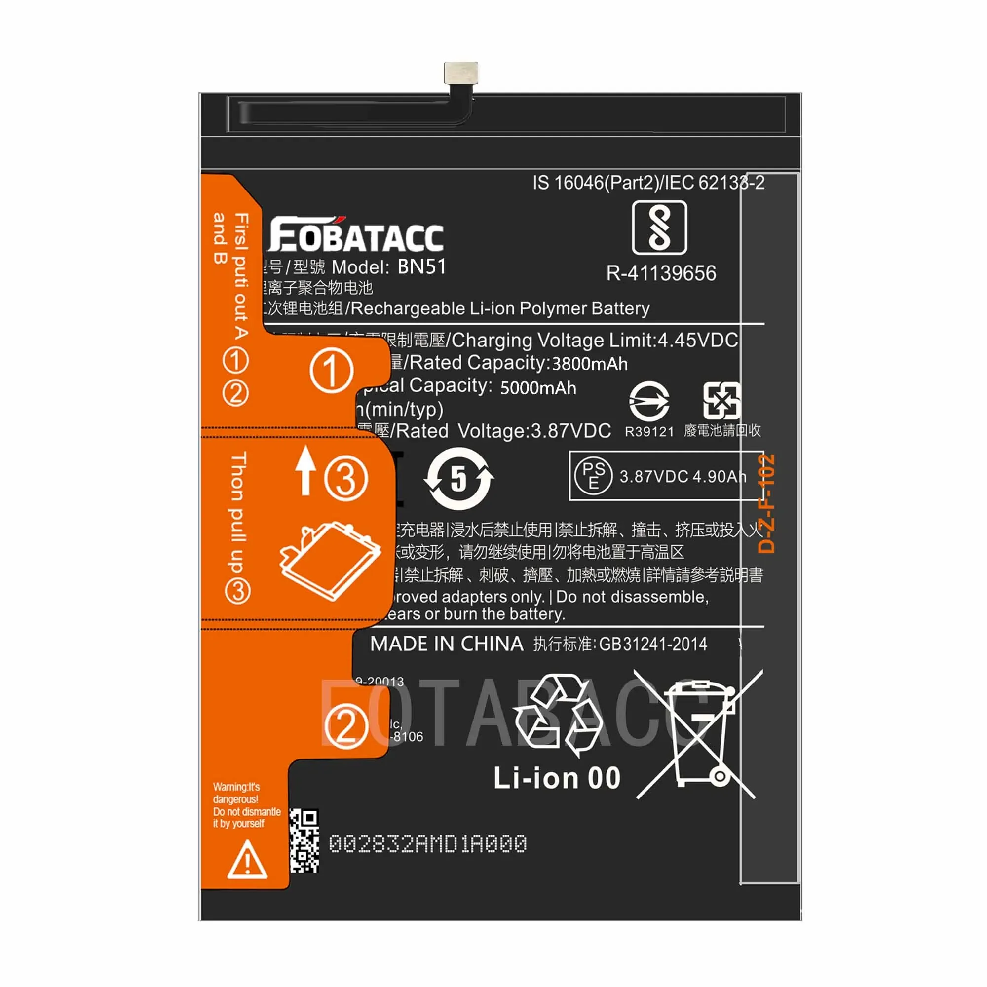 EOTABACC 100% New Original Battery BN51 For XIAOMI REDMi 8/8A /8A Dual Battery +Tools