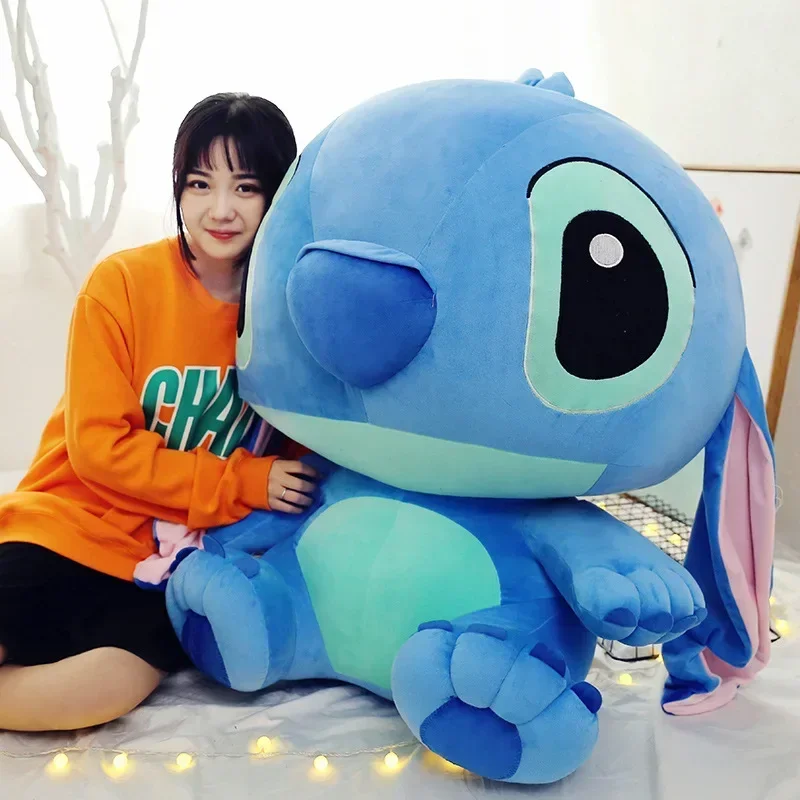 120cm Lilo&Stitch Plush Toy Cartoon Stitch Animal Stuffed Doll Car Bed Sofa Disney Pillow Child Christmas Birthday Gift