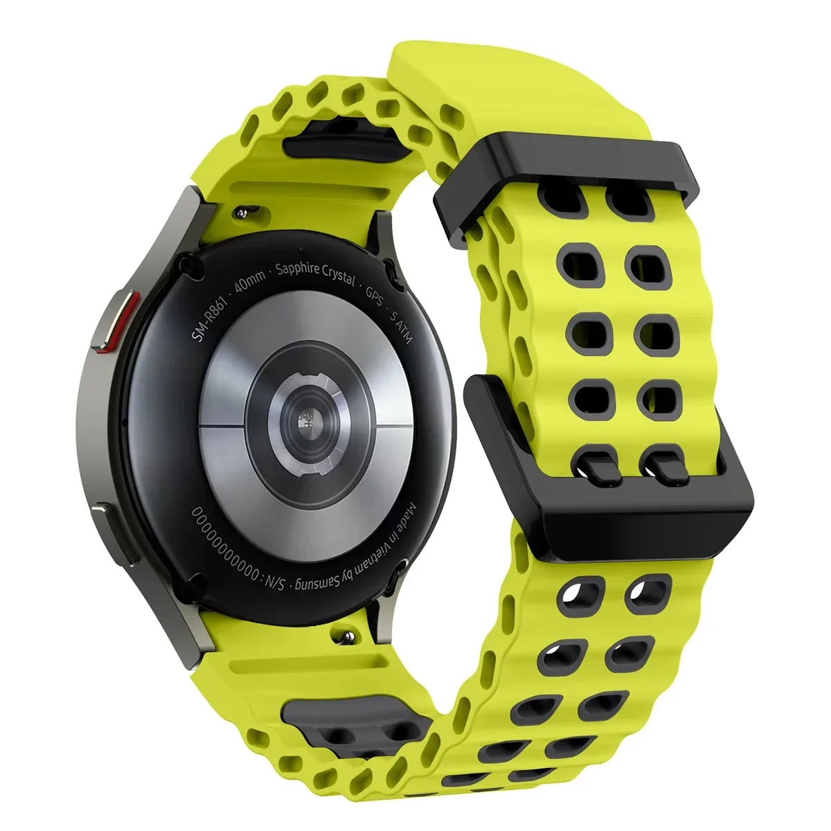 Silicone strap for Samsung Galaxy Watch 7 6 5 44mm 40mm Sports breathable replacement wristband watch 4 6 classic 47mm 46mm 43mm image 5