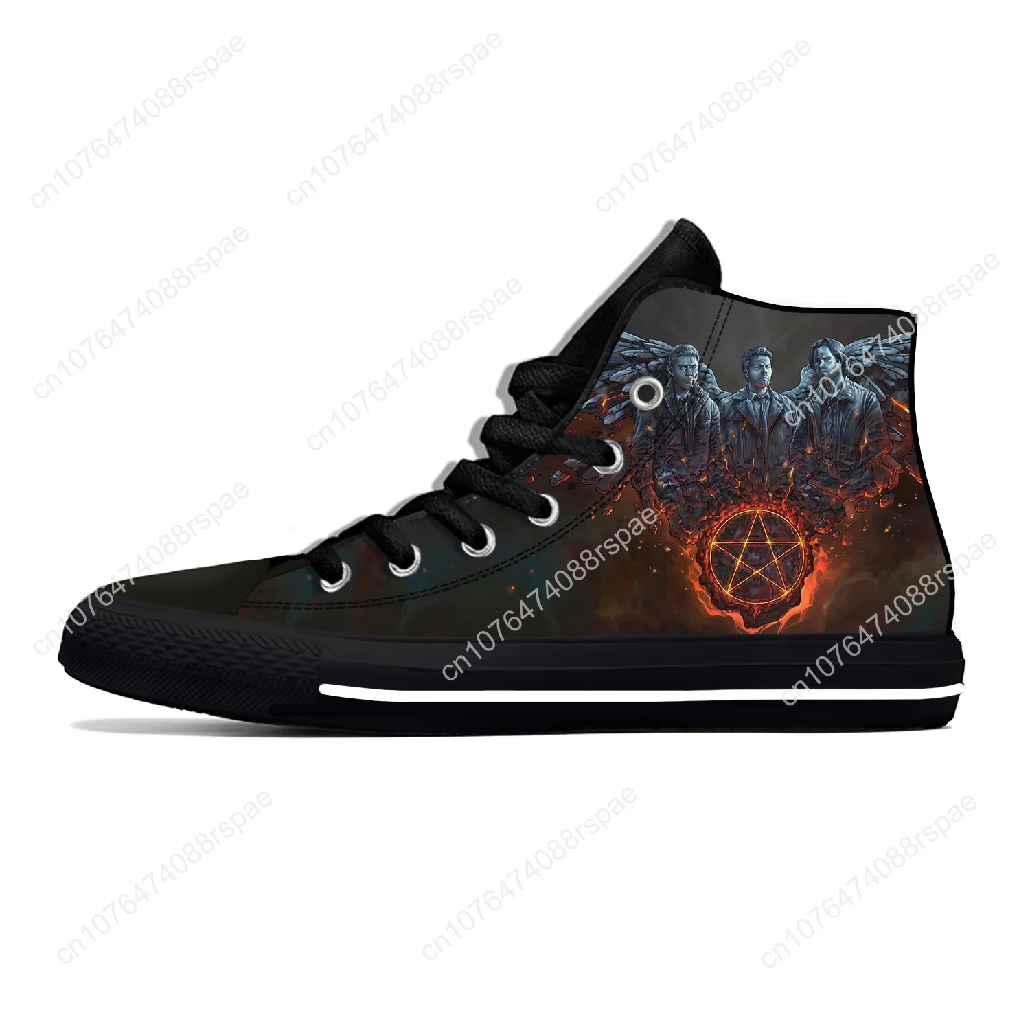 Hot Supernatural Winchester Bros Fashion Cool Classic Casual Shoes High Top Lightweight Breathable Men Women Latest Sneakers