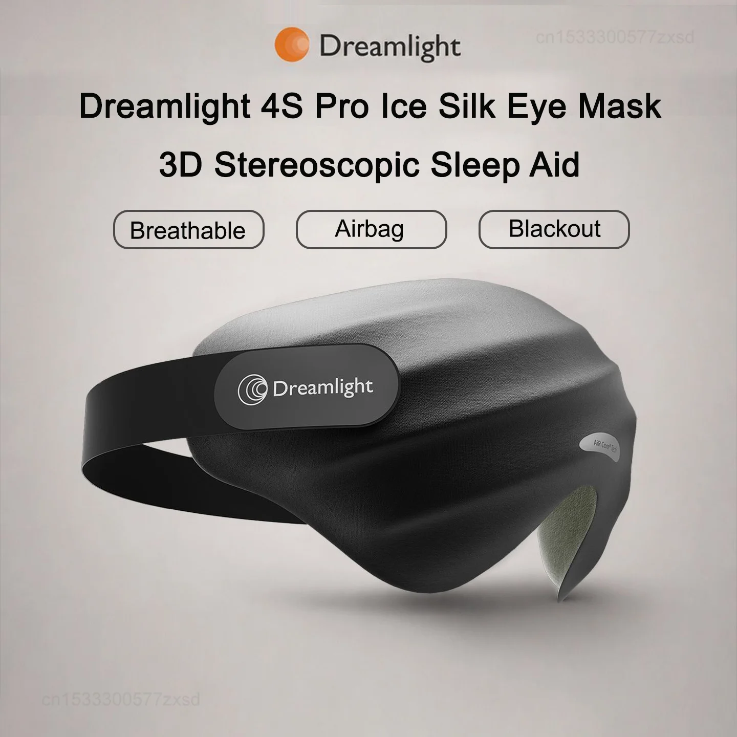 2026 Dreamlight 4S Pro Memory Foam Eye Mask Full Shading Relaxing Sleeping Block Out Light for Sleep Aid Soft Pure Silk Eye Mask