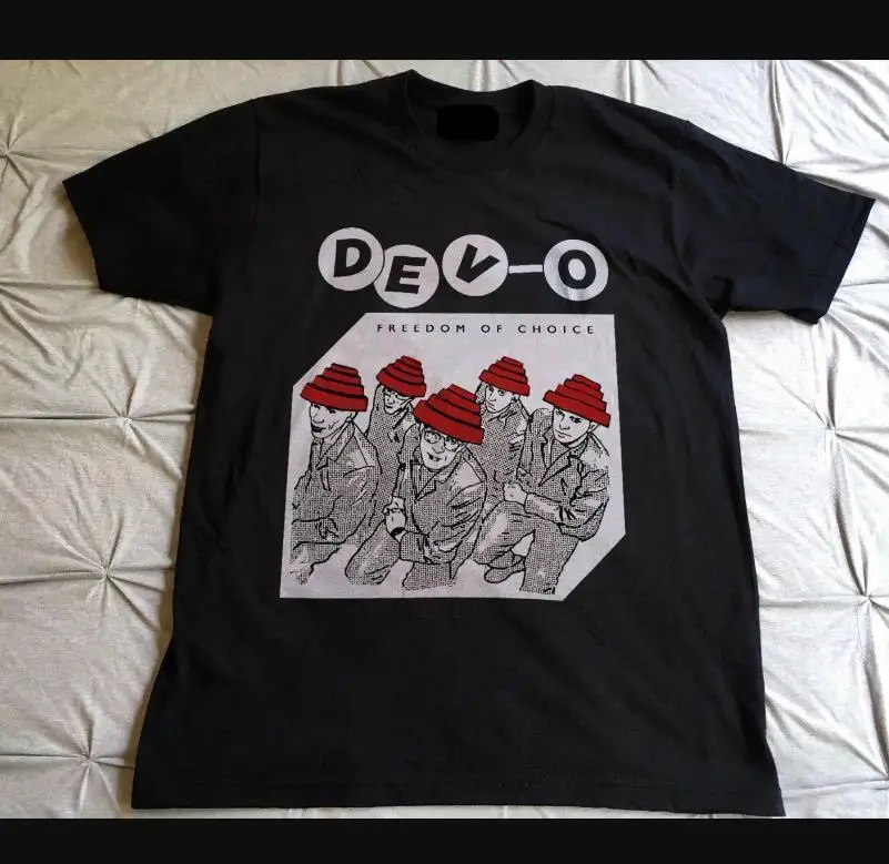 

Мужская футболка Devo band для концерта! Подарок маме, подарок папе, с коротким рукавом