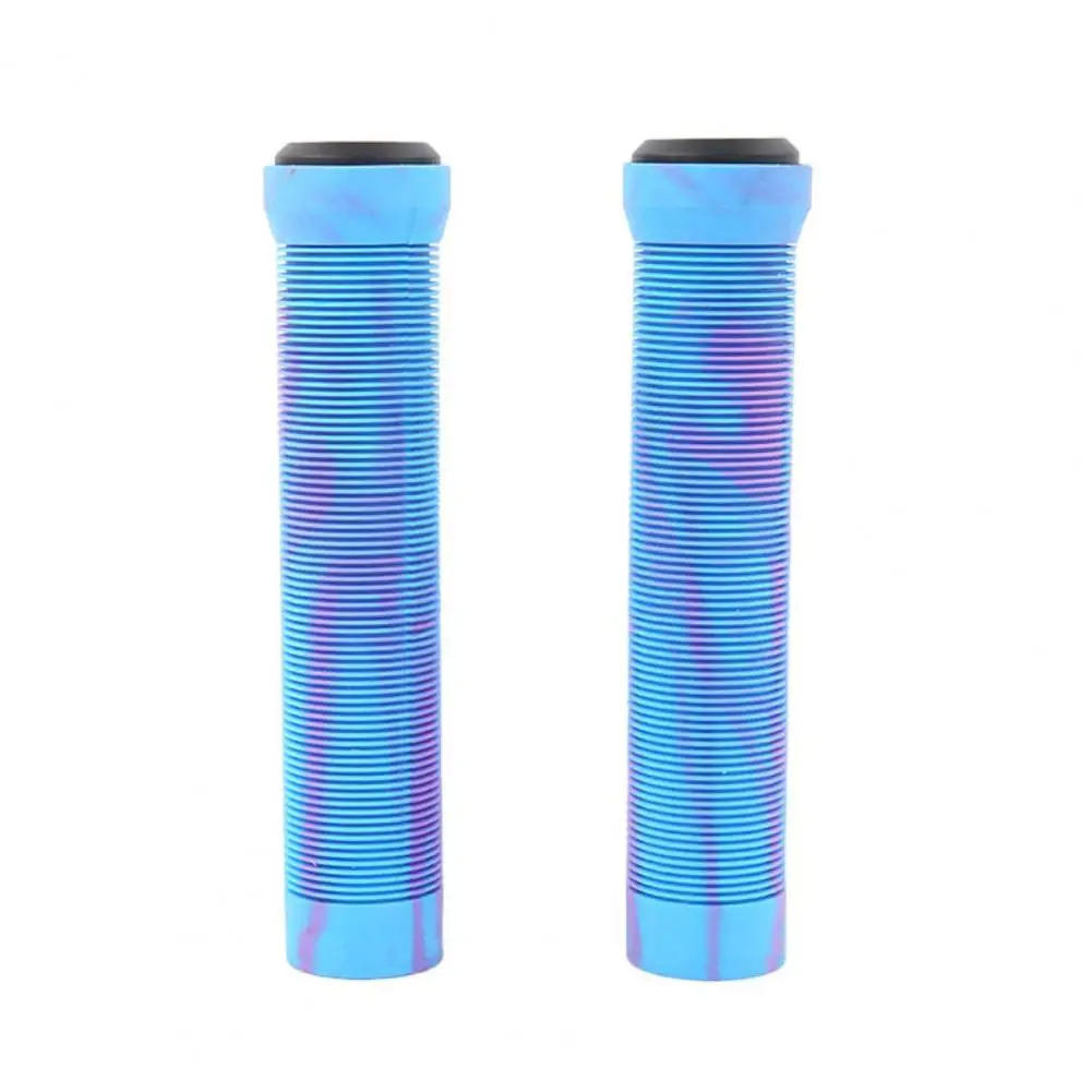 

1 Pair Bicycle Handlebar Grips Bright Color TPE Non-Slip Shock-absorbing Mountain Bike Bicycle Grips Handlebar Bike Accessories