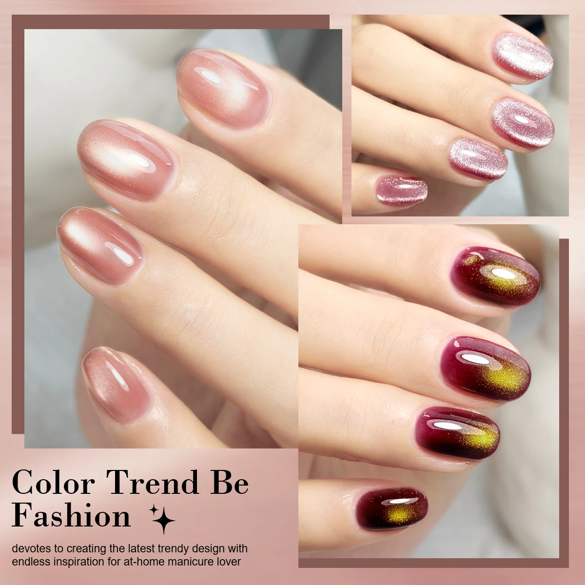 라이메걸 6개입/세트 캣아이 젤 네일 폴리쉬 마그네틱 젤 세미 퍼머넌트 네일 아트 쏙 오프 UV 젤 바니쉬 네일 키트