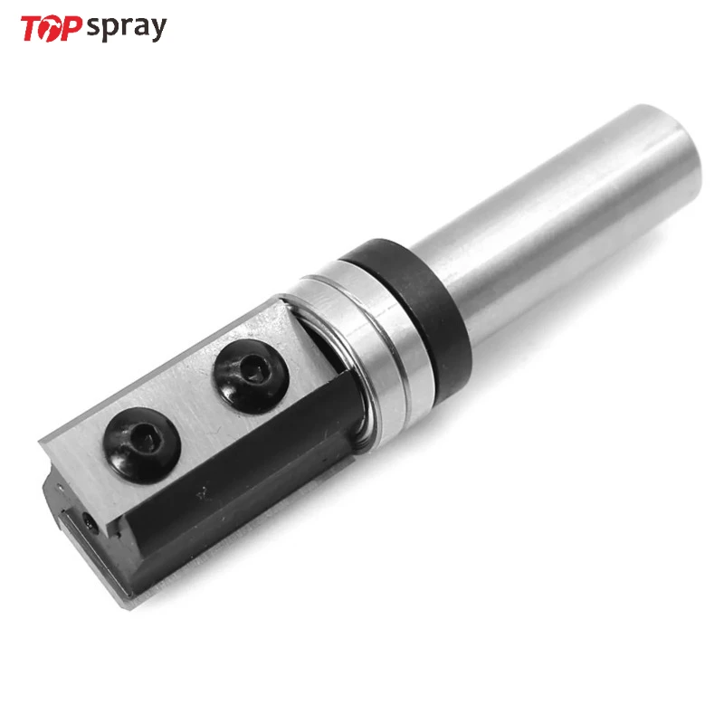 

Insert Solid Carbide Flush Trim Template Milling Cutter Router Bit 1/2 Inch Shank with Upper BB Face Mill for Wood