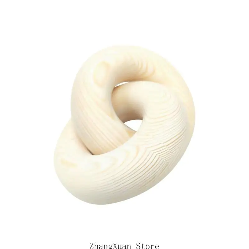Durable Abstract hoop Display For Shelf Highlight In Neutral dyes Black White 3XUF