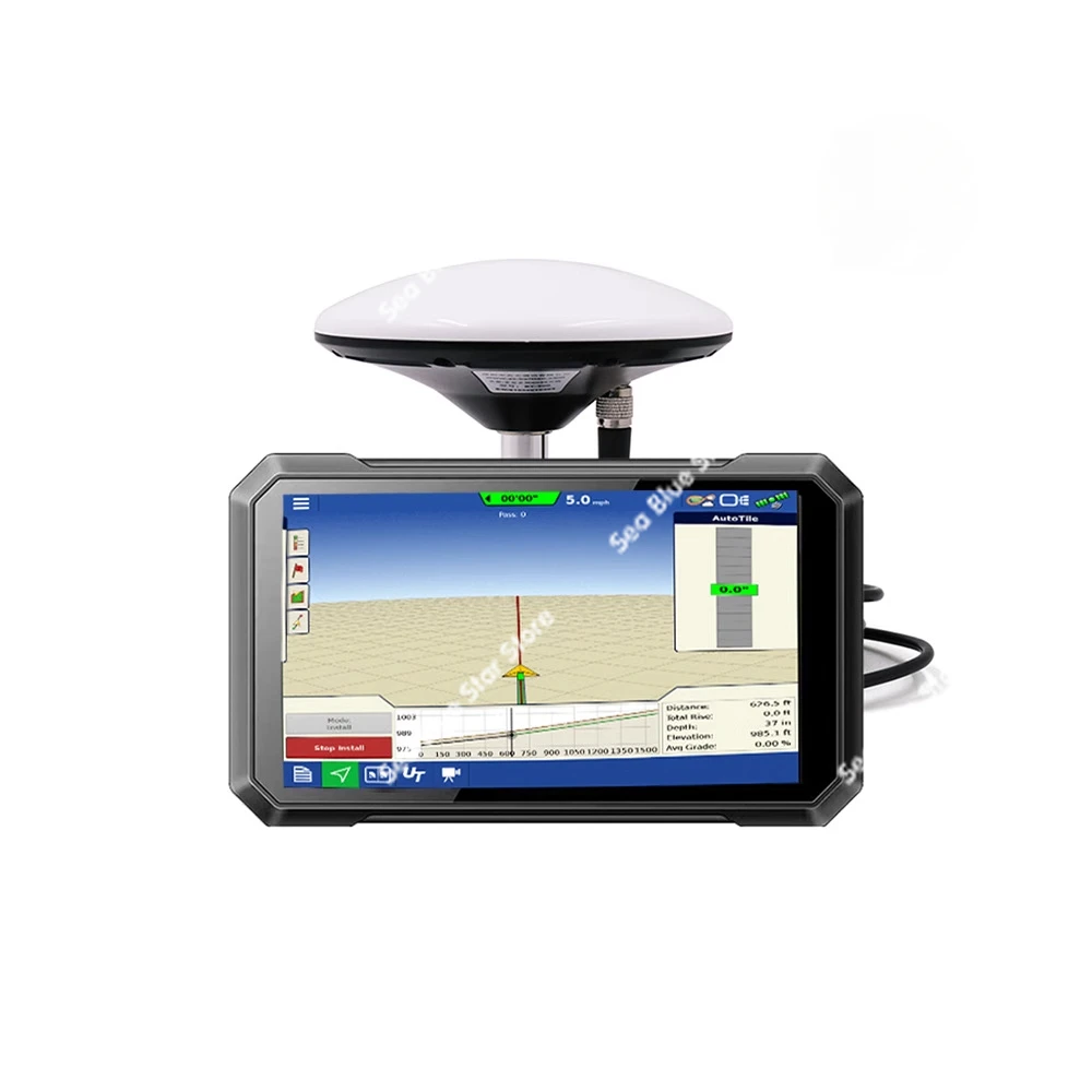 7-Inch Tractor GPS Agricultural GPS High-quality Tractor Agricultural Navigator Tractor Seeding Precise Navigation