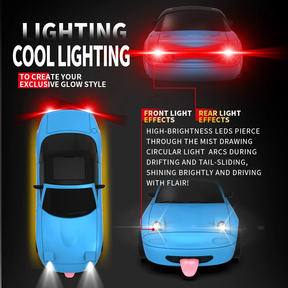 JJRC C8827 coche teledirigido con giroscopio 1:43 relación completa 4WD coches de Control remoto coches de simulación de deriva juguetes regalos