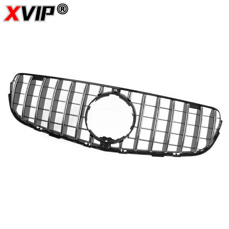 XVIP Chrome Diamonds Style Racing Grille For Mercedes Benz GLC X253 15-19 GLC250 GLC300 GLC350e GTR Style Front Bumper Grilles
