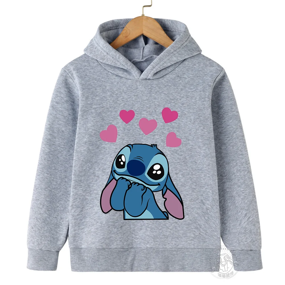 

Disney Stitch Star Baby Cartoon Print Women's Hooded Sweater Men and Women Spring and Autumn Casual Sweater Outdoor Sports Fashi