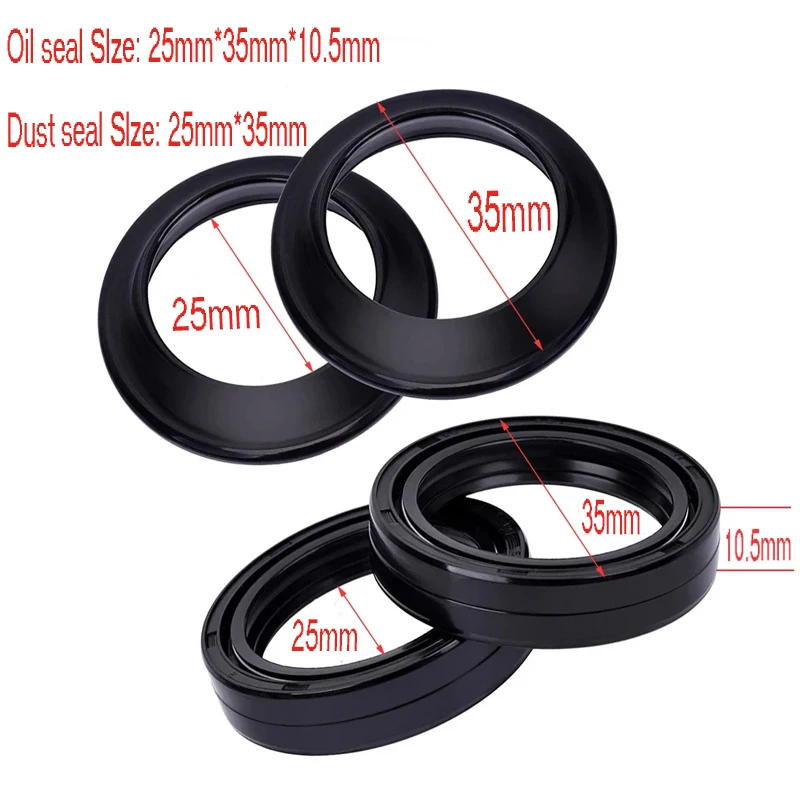 25X35X10.5 Motorcycle Absorber Front Fork Damper Oil Seal 25 35 Dust Seal Cover Shock Absorber 25*35*10.5