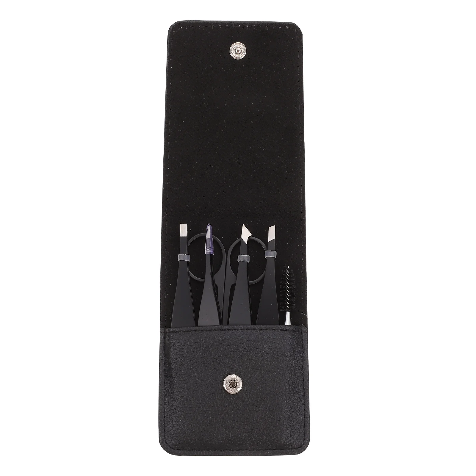 

6pcs Eyebrow Tweezers Kit Stainless Steel Portable Makeup Tool Travel Brow Grooming Beauty Supplies Eyelash Clip Multipurpose