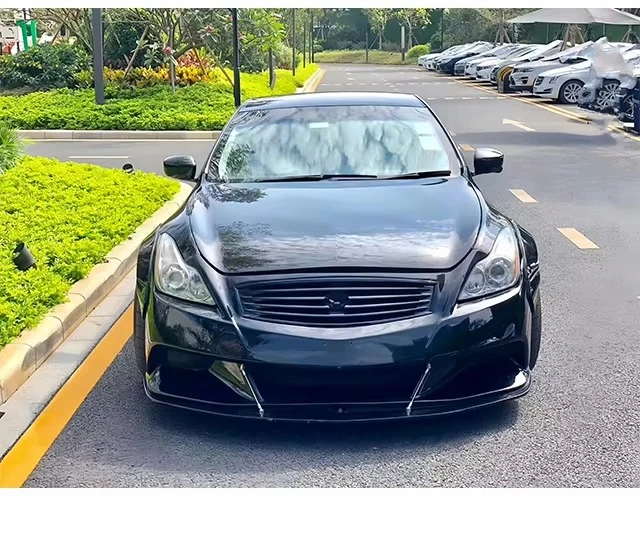 For G37 G25 2 Door Carbon Fiber Upgrade Wide Body Kit Front Rear Bumper Auto Parts G37
