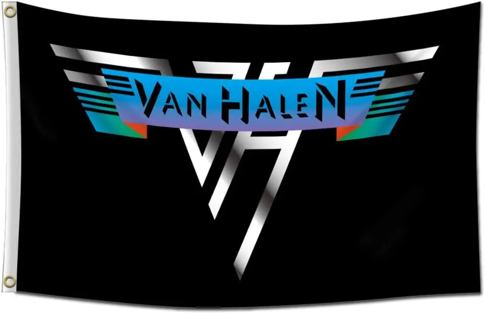 Van Halen Band Flag Banner Merch Gift for Rock Metal Concert Decorations Hard Rock Music Party Supplies
