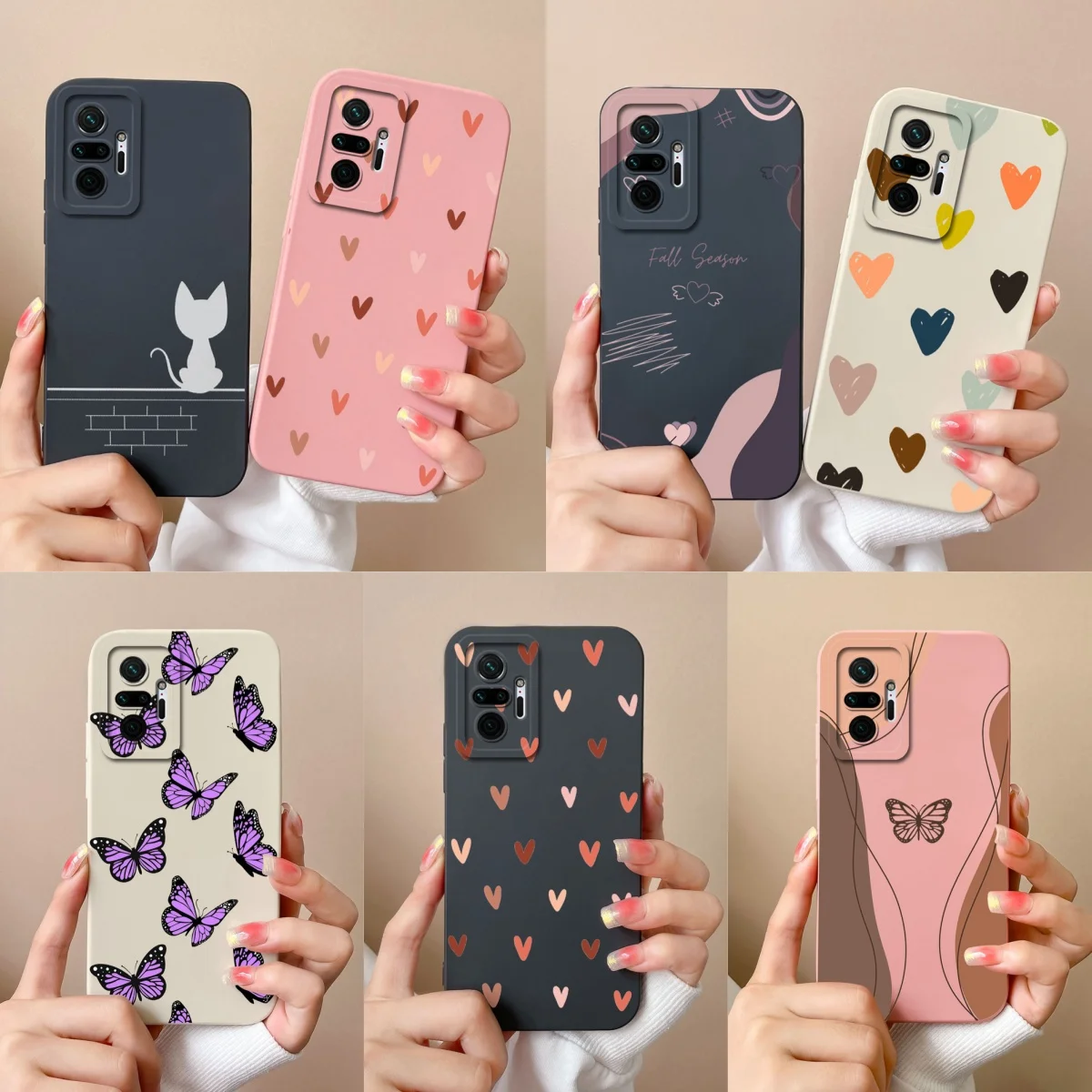 For Redmi Note 10 Pro Max Cases Love Heart Liquid Silicone Camera Protection Back Cover For Xiaomi Redmi Note 10Pro Max Fundas