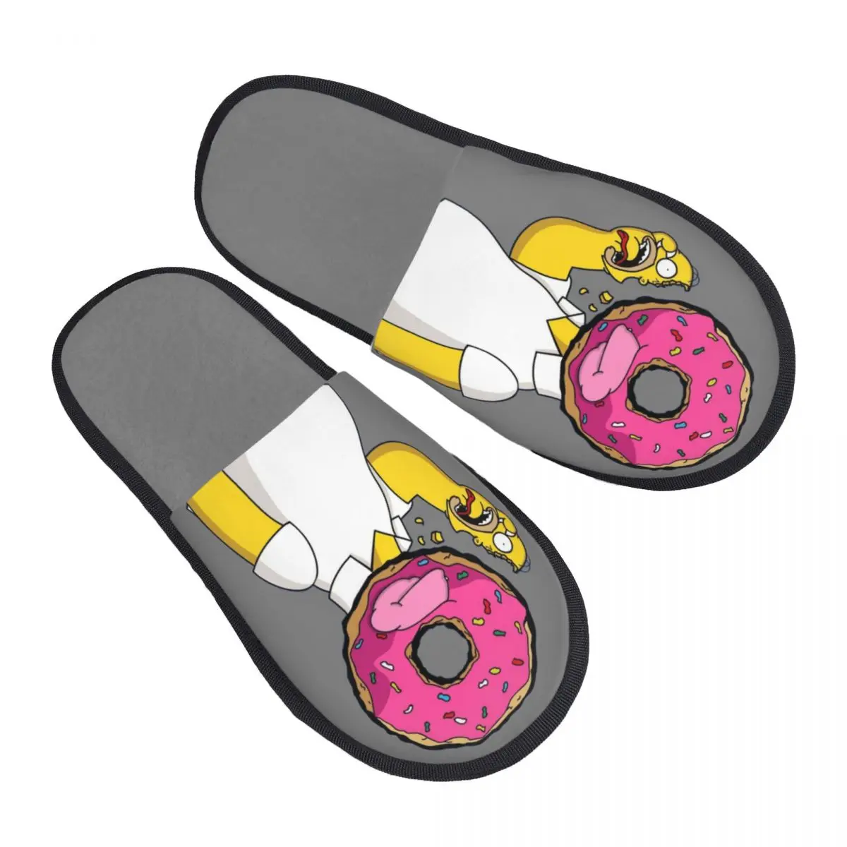

Custom Simpsons Cartoon Memory Foam Slippers Women Soft Warm House Slippers