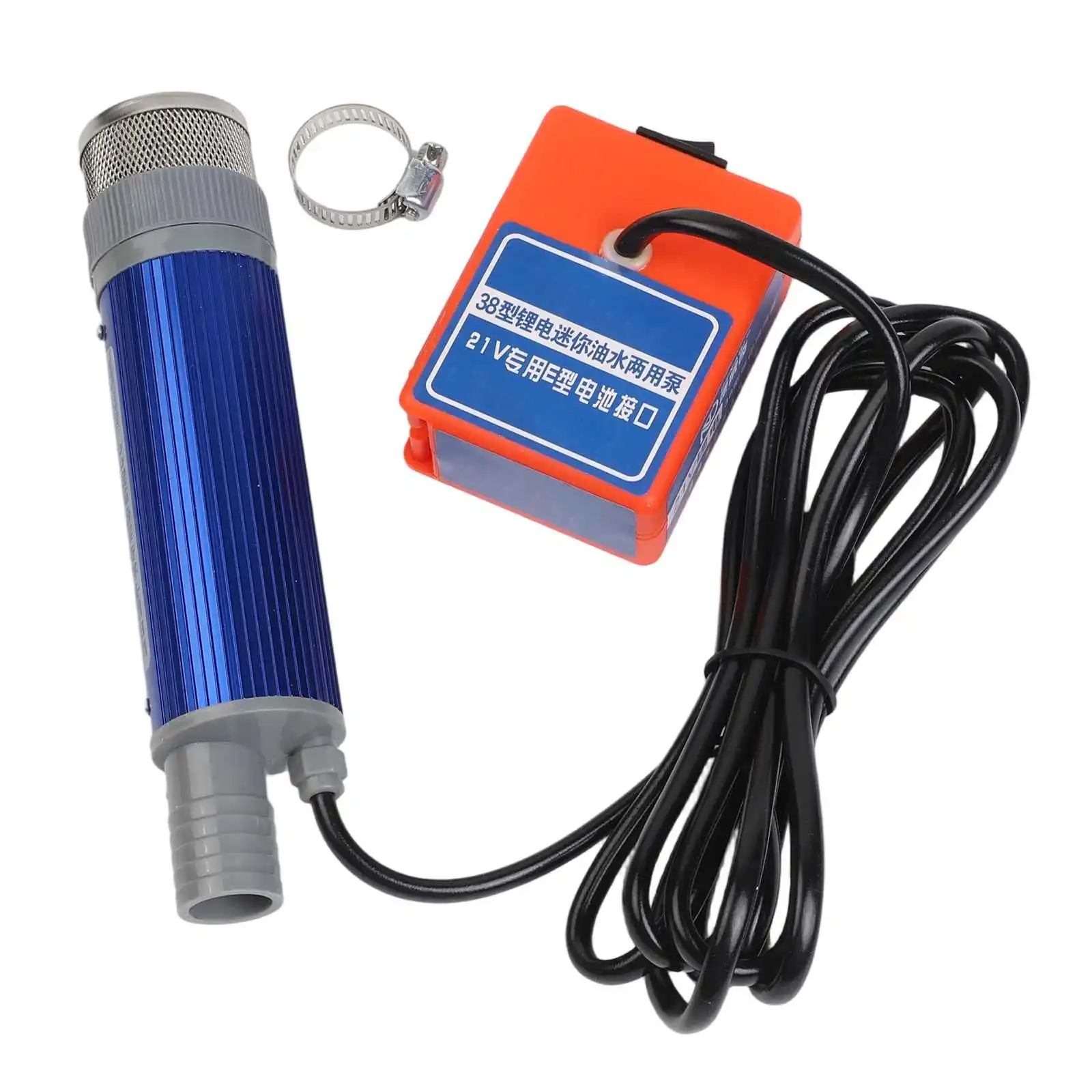 38mm Diameter Lithium Battery Pump Power Tool Accessory Water Transfer Pump Flow Rate 40-60L min Main Lift 4-6m