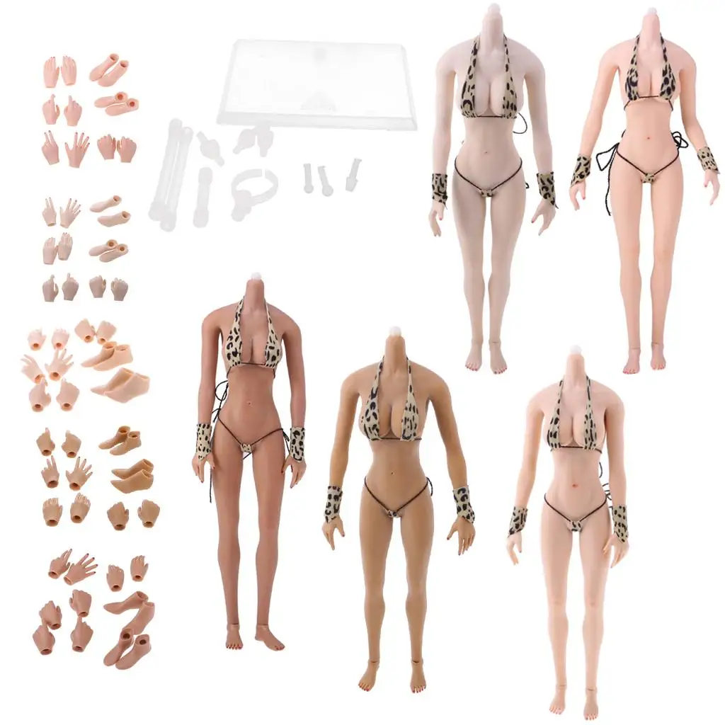 

12Inch Female Body Doll Big Bust Model with Replaceable Hands Foot