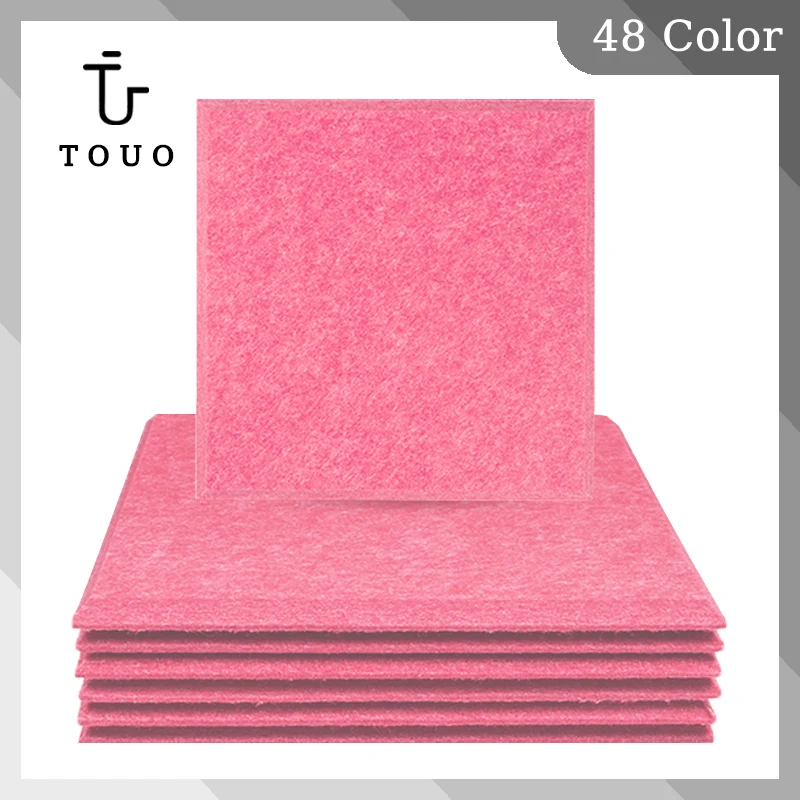 

TOUO 12 Pcs Square Strong Sound Proof Acoustic Panel Soundproofing Wall Panels Wall Stickers Office Study Nursery Wall Decor