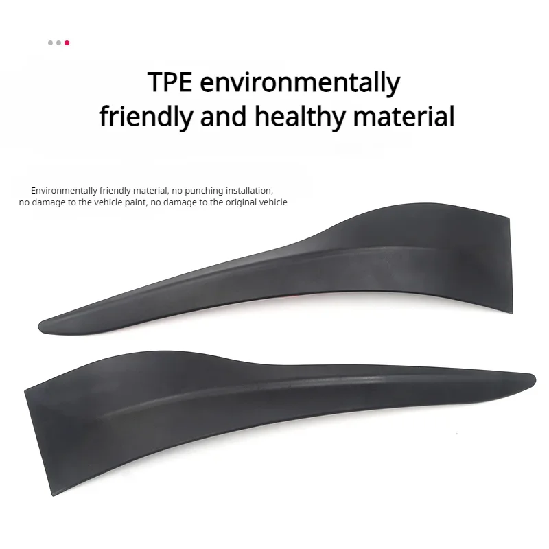 Front Bumper Anti-Collision Strip for Tesla Model Y Front Bar Corner Crash Protective Cover TPE Trim Car Accessories 2021-2023