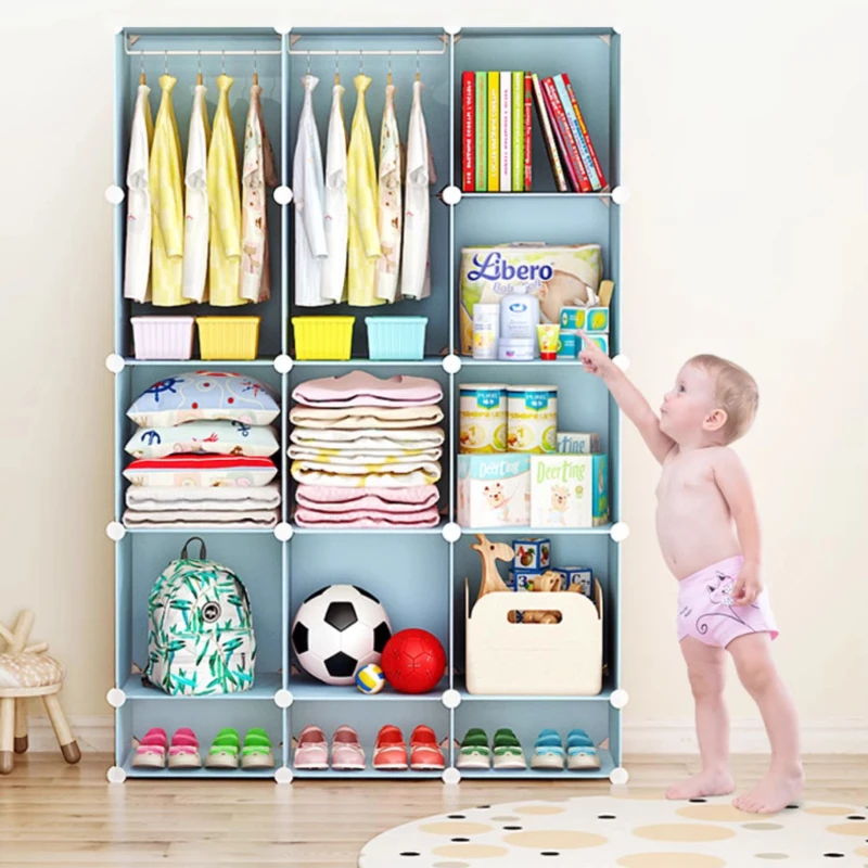 

-For Girl Clothes Baby Dressers Bedroom Kids Children's Closet Clothings Montessori Puerta Corredera Organizer Furniture&