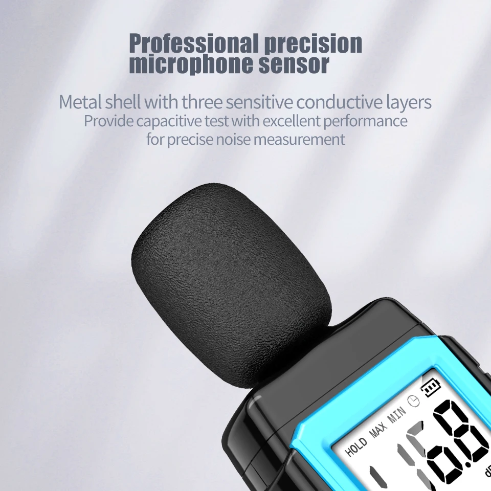 Aicevoos Digital Sound Meter Decibelimeter 30~130dB Measure Decibels Sound Level Noise Decibelios Decibel Monitor