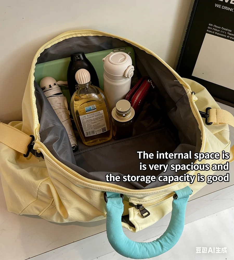 36-55L Badminton Tennis Racket Bag Women Fitness Bag Wet and Dry Separation Handheld Crossbody Single-Shoulder Travel Bag view 5