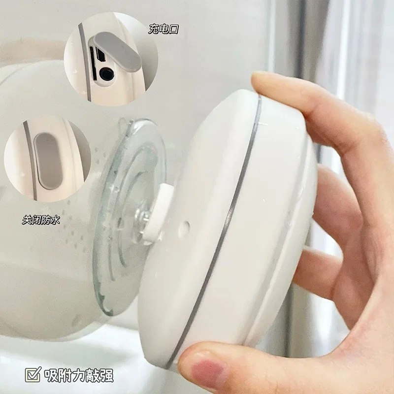 Alto-falante Bluetooth à prova d'água para banheiro, áudio sem fio montado na parede sem furos, portátil