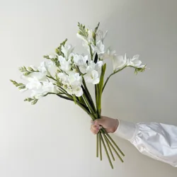 Artificial Freesia Flowers High Quality Artificial Flowers White Wedding Decoration Flower Arrangement Fresh Spring