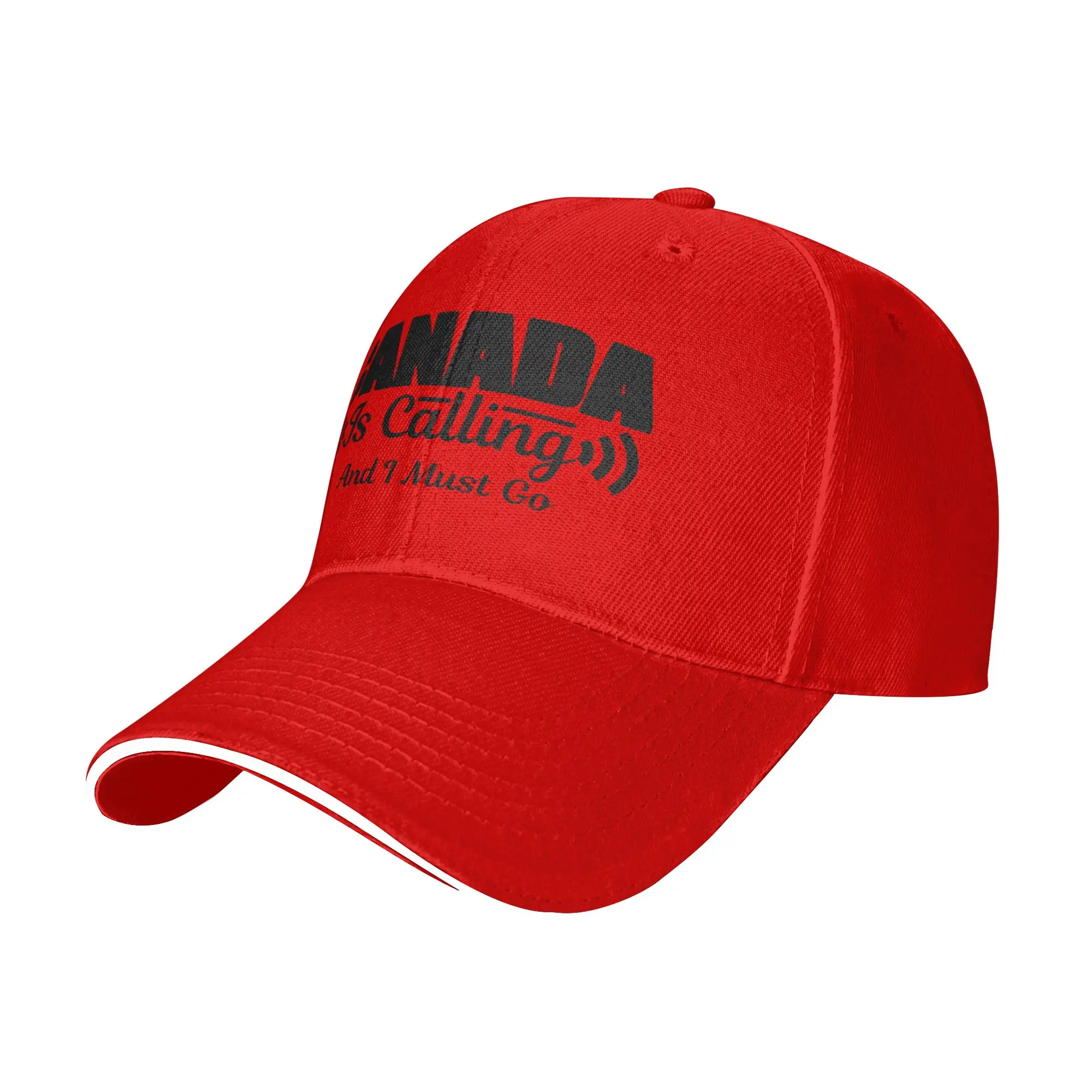 New Baseball Caps  Funny Canada Is Calling and I Must Go Flag  Wear For Unisex Golf Cap Retro  Snapback Cap Adjustable Fit